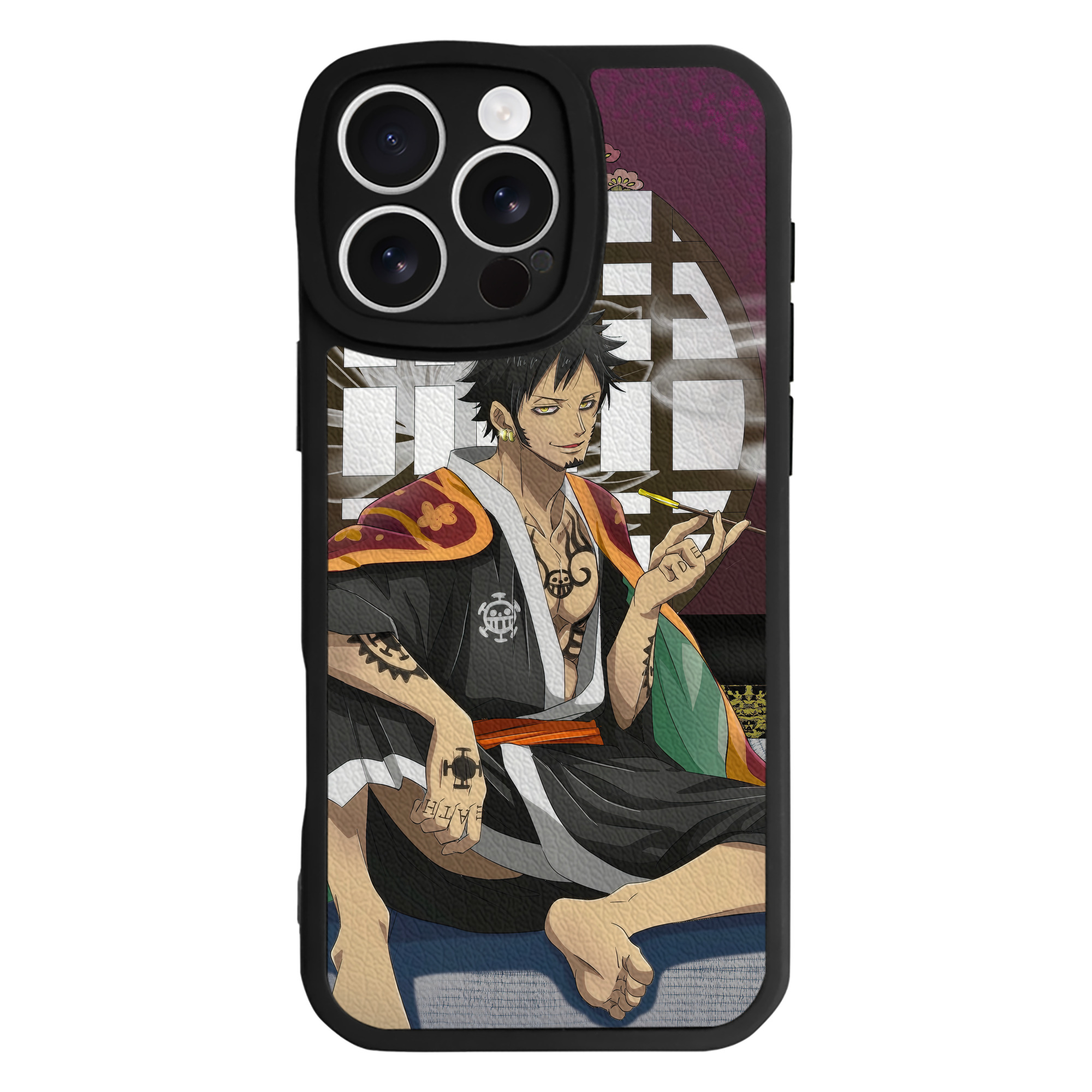 （画像用） ワンピース ONE PIECE 【iPhone 16シリーズ対応】シリコンスマホケース（レザー調） 材質：シリコン